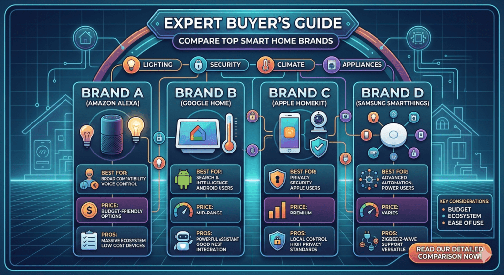 Smart Home Brands Compared Ultimate Buyer's Guide